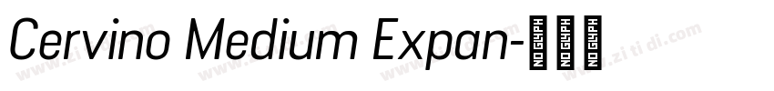 Cervino Medium Expan字体转换